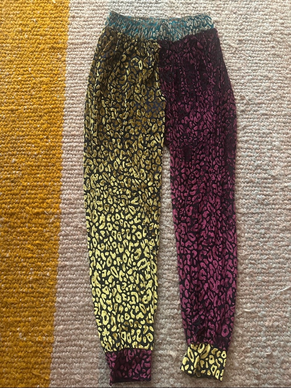 Burning Man Leopard Velvet Pants